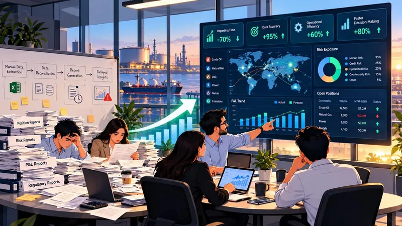 Modernized trading and risk reports with candlestick charts and drill-through analytics
